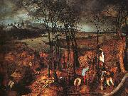 BRUEGEL, Pieter the Elder Gloomy Day gfh oil on canvas